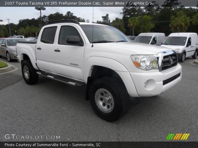 2007 Toyota Tacoma V6 SR5 PreRunner Double Cab in Super White