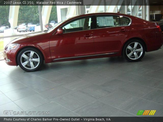 2007 Lexus GS 350 in Matador Red Mica