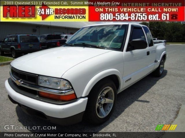 2003 Chevrolet S10 LS Extended Cab in Summit White