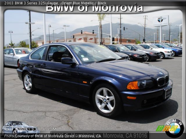 2003 BMW 3 Series 325i Coupe in Orient Blue Metallic