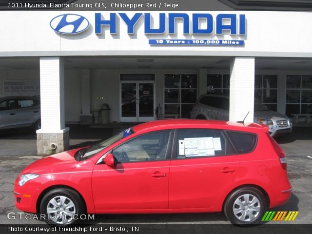 2011 Hyundai Elantra Touring GLS in Chilipepper Red