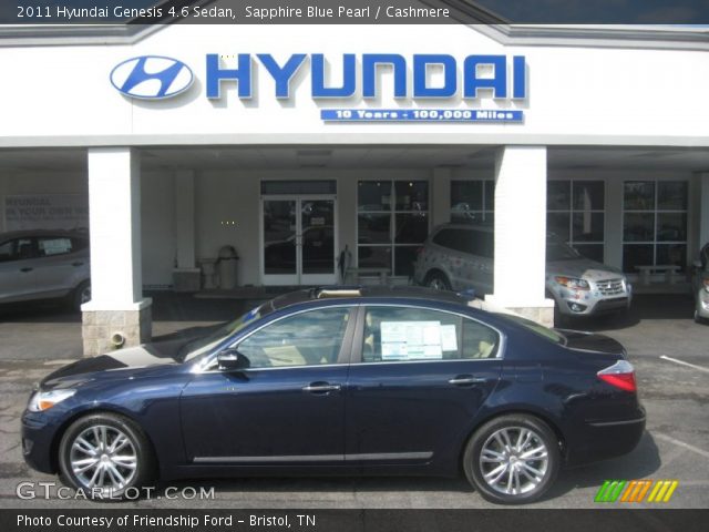 2011 Hyundai Genesis 4.6 Sedan in Sapphire Blue Pearl