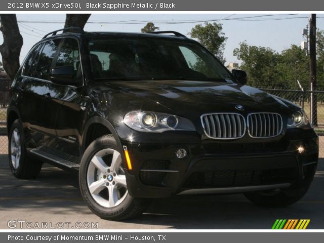 2012 BMW X5 xDrive50i in Black Sapphire Metallic