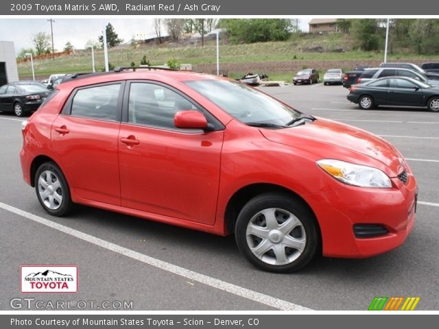 2009 Toyota Matrix S AWD in Radiant Red