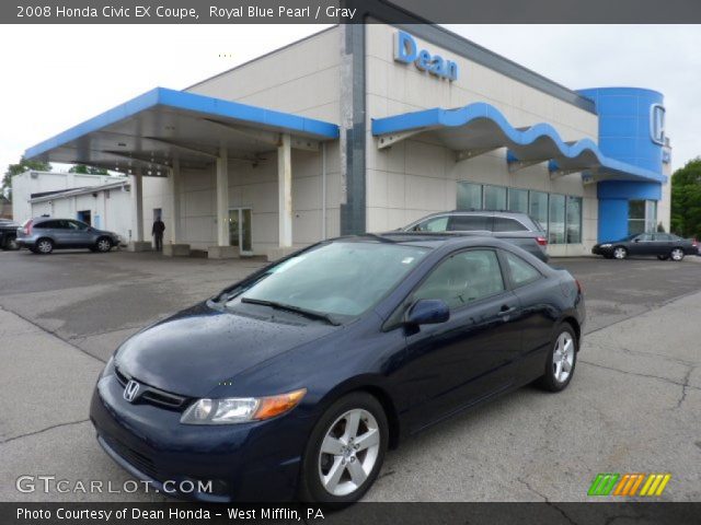 2008 Honda Civic EX Coupe in Royal Blue Pearl