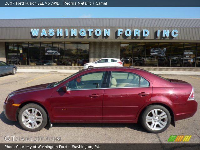 2007 Ford Fusion SEL V6 AWD in Redfire Metallic