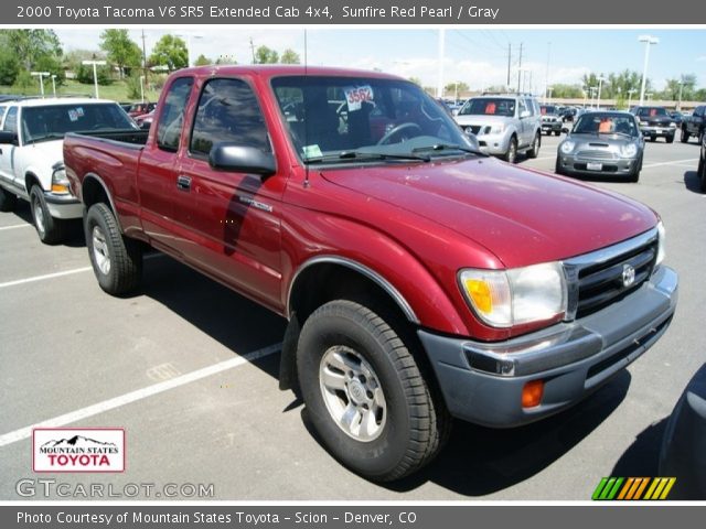2000 Toyota Tacoma V6 SR5 Extended Cab 4x4 in Sunfire Red Pearl