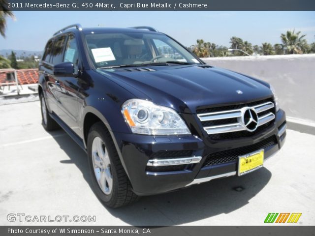 2011 Mercedes-Benz GL 450 4Matic in Capri Blue Metallic