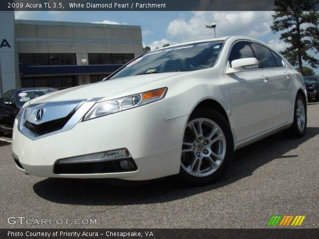 2009 Acura TL 3.5 in White Diamond Pearl