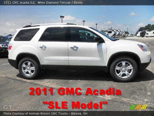 2011 GMC Acadia SLE in White Diamond Tintcoat