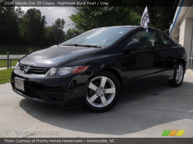 2008 Honda Civic EX Coupe in Nighthawk Black Pearl