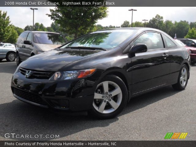 2008 Honda Civic EX-L Coupe in Nighthawk Black Pearl