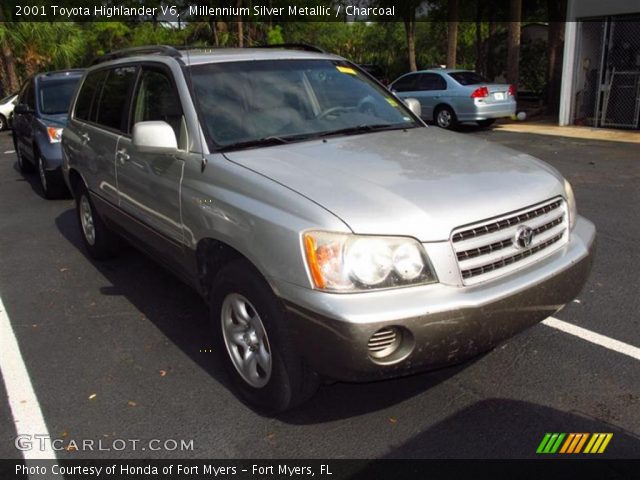 2001 Toyota Highlander V6 in Millennium Silver Metallic