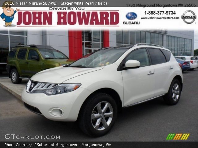 2010 Nissan Murano SL AWD in Glacier White Pearl