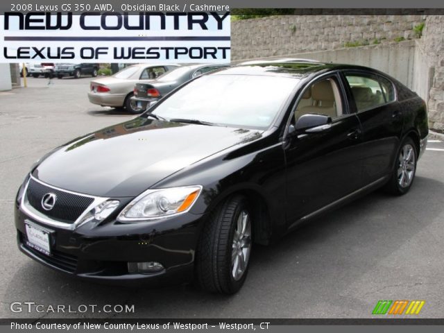 2008 Lexus GS 350 AWD in Obsidian Black
