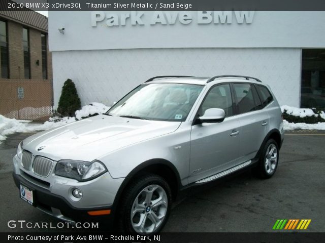 2010 BMW X3 xDrive30i in Titanium Silver Metallic