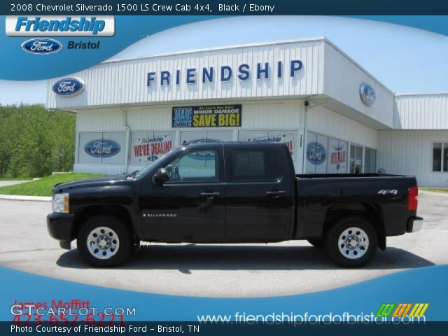 2008 Chevrolet Silverado 1500 LS Crew Cab 4x4 in Black