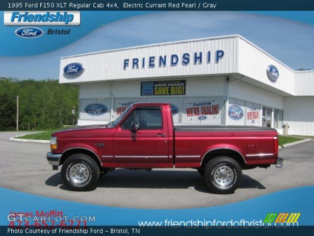 1995 Ford F150 XLT Regular Cab 4x4 in Electric Currant Red Pearl