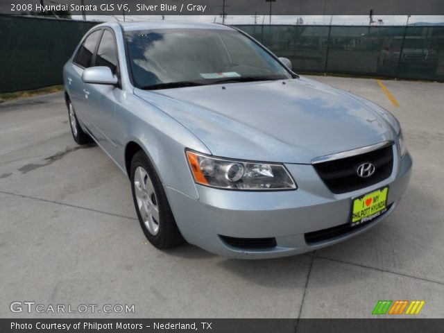 2008 Hyundai Sonata GLS V6 in Silver Blue
