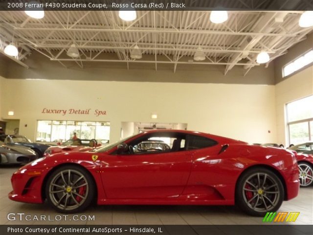 2008 Ferrari F430 Scuderia Coupe in Rosso Corsa (Red)