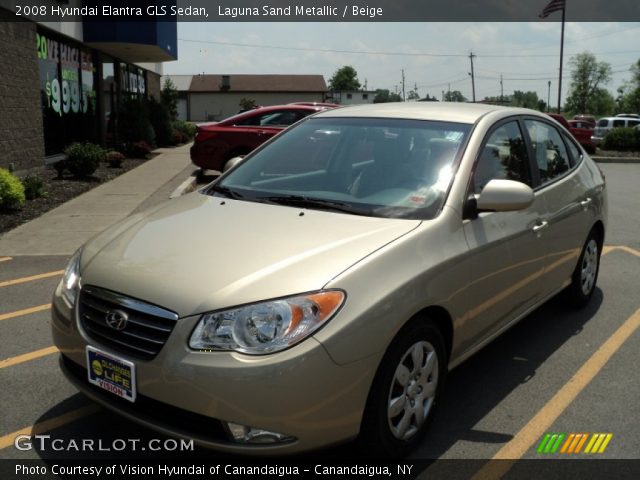 2008 Hyundai Elantra GLS Sedan in Laguna Sand Metallic