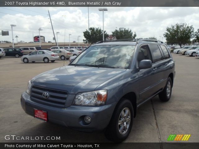 2007 Toyota Highlander V6 4WD in Bluestone Metallic