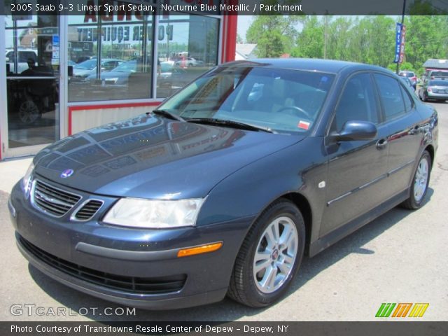 2005 Saab 9-3 Linear Sport Sedan in Nocturne Blue Metallic