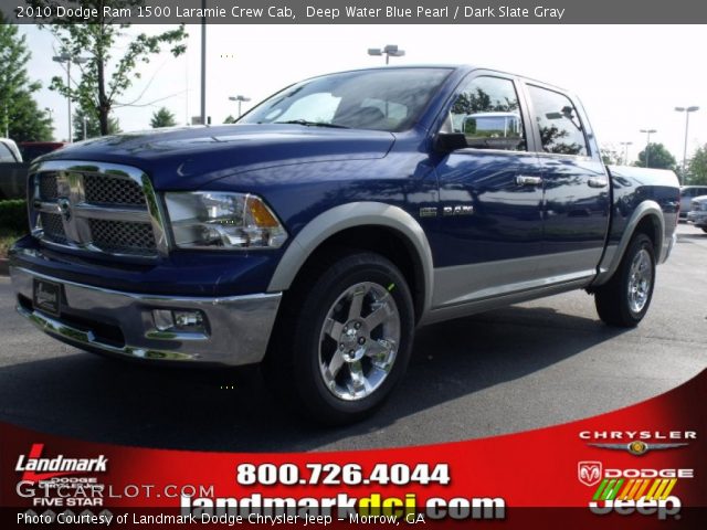 2010 Dodge Ram 1500 Laramie Crew Cab in Deep Water Blue Pearl