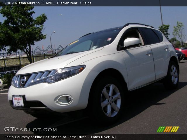 2009 Nissan Murano SL AWD in Glacier Pearl