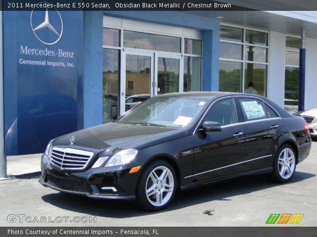 2011 Mercedes-Benz E 550 Sedan in Obsidian Black Metallic