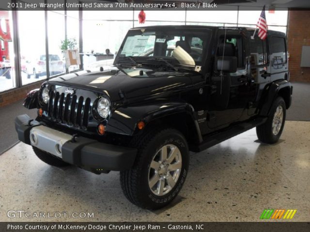 2011 Jeep Wrangler Unlimited Sahara 70th Anniversary 4x4 in Black