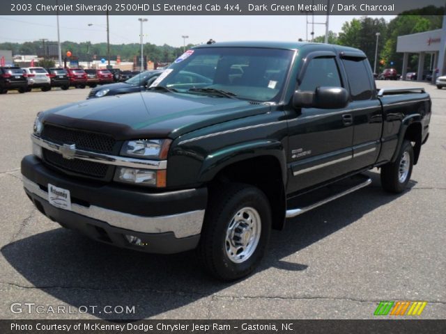 2003 Chevrolet Silverado 2500HD LS Extended Cab 4x4 in Dark Green Metallic