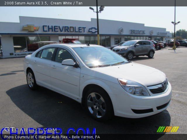 2008 Saturn Aura XE 3.5 in Cream White