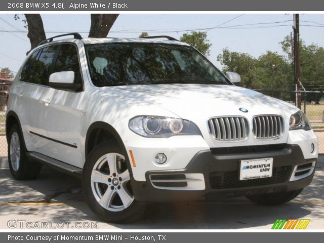 2008 BMW X5 4.8i in Alpine White