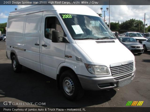 2003 Dodge Sprinter Van 2500 High Roof Cargo in Arctic White