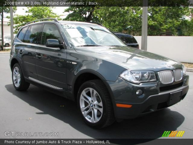 2008 BMW X3 3.0si in Highland Green Metallic