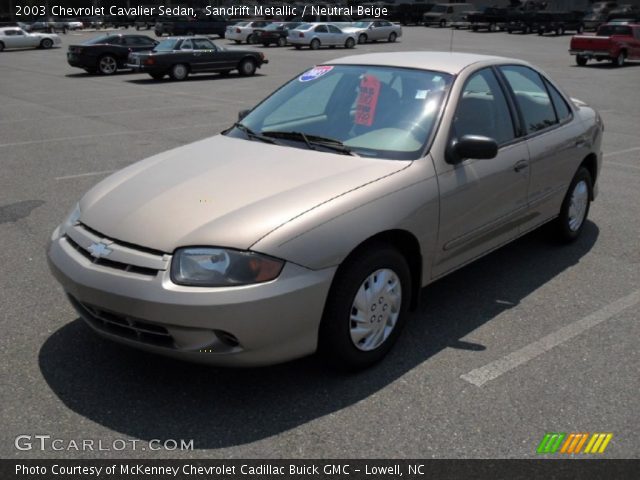 2003 Chevrolet Cavalier Sedan in Sandrift Metallic