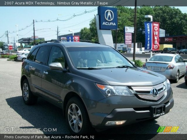 2007 Acura MDX Technology in Nimbus Gray Metallic