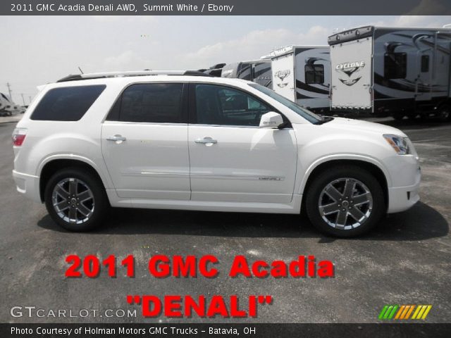 2011 GMC Acadia Denali AWD in Summit White