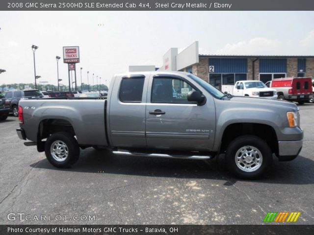 2008 GMC Sierra 2500HD SLE Extended Cab 4x4 in Steel Gray Metallic