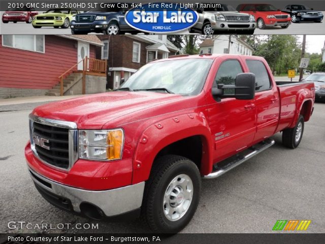 2010 GMC Sierra 2500HD SLT Crew Cab 4x4 in Fire Red