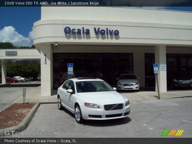 2008 Volvo S80 T6 AWD in Ice White