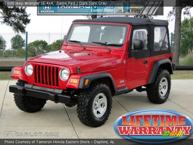 2006 Jeep Wrangler SE 4x4 in Flame Red