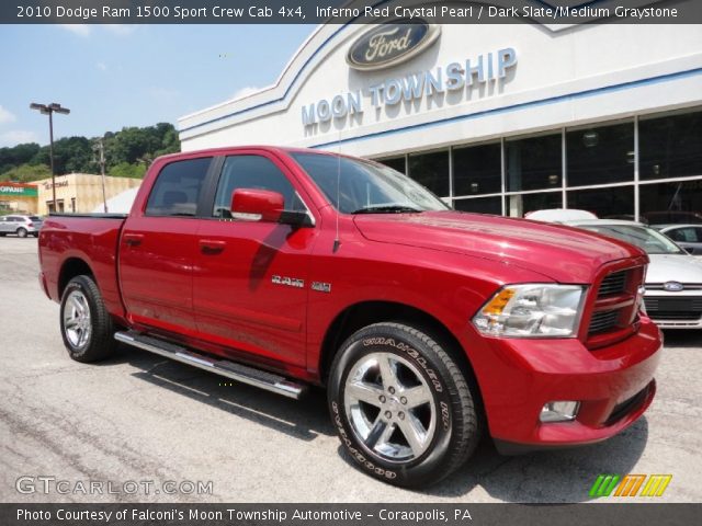 2010 Dodge Ram 1500 Sport Crew Cab 4x4 in Inferno Red Crystal Pearl