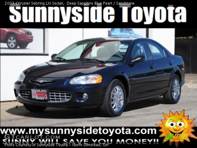 2003 Chrysler Sebring LXi Sedan in Deep Sapphire Blue Pearl