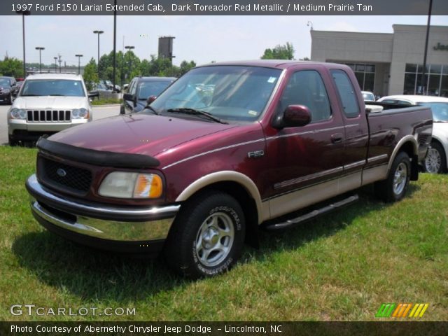 1997 Ford F150 Lariat Extended Cab in Dark Toreador Red Metallic