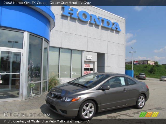 2008 Honda Civic EX Coupe in Galaxy Gray Metallic