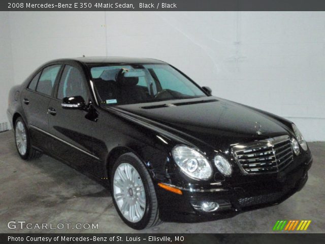 2008 Mercedes-Benz E 350 4Matic Sedan in Black