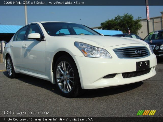 2008 Infiniti G 35 x S Sedan in Ivory Pearl White