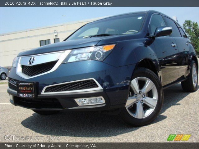 2010 Acura MDX Technology in Bali Blue Pearl